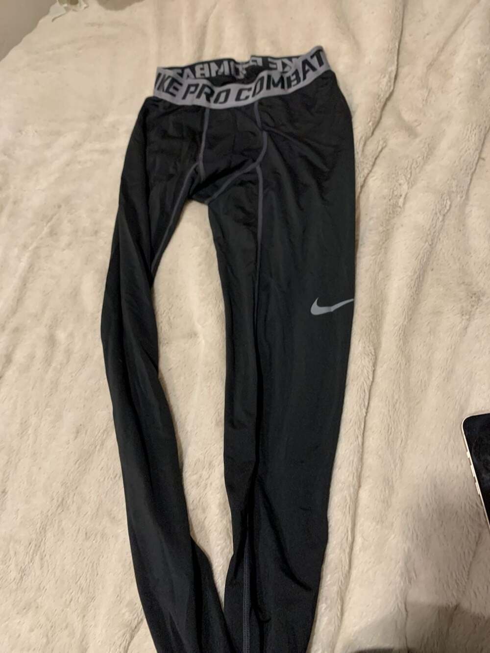 Nike Pro Combat Leggings Size M Black Compression Tights
